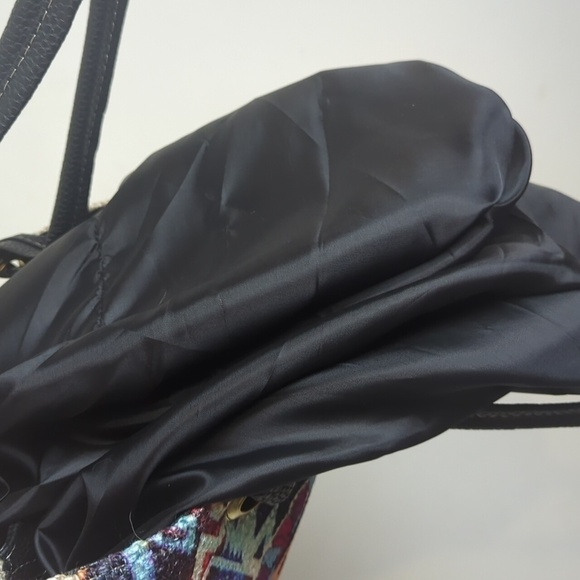 Aztec Mexico Tote Bag Purse with Little Girls in Traditional Dress Colorful - Picture 8 of 12